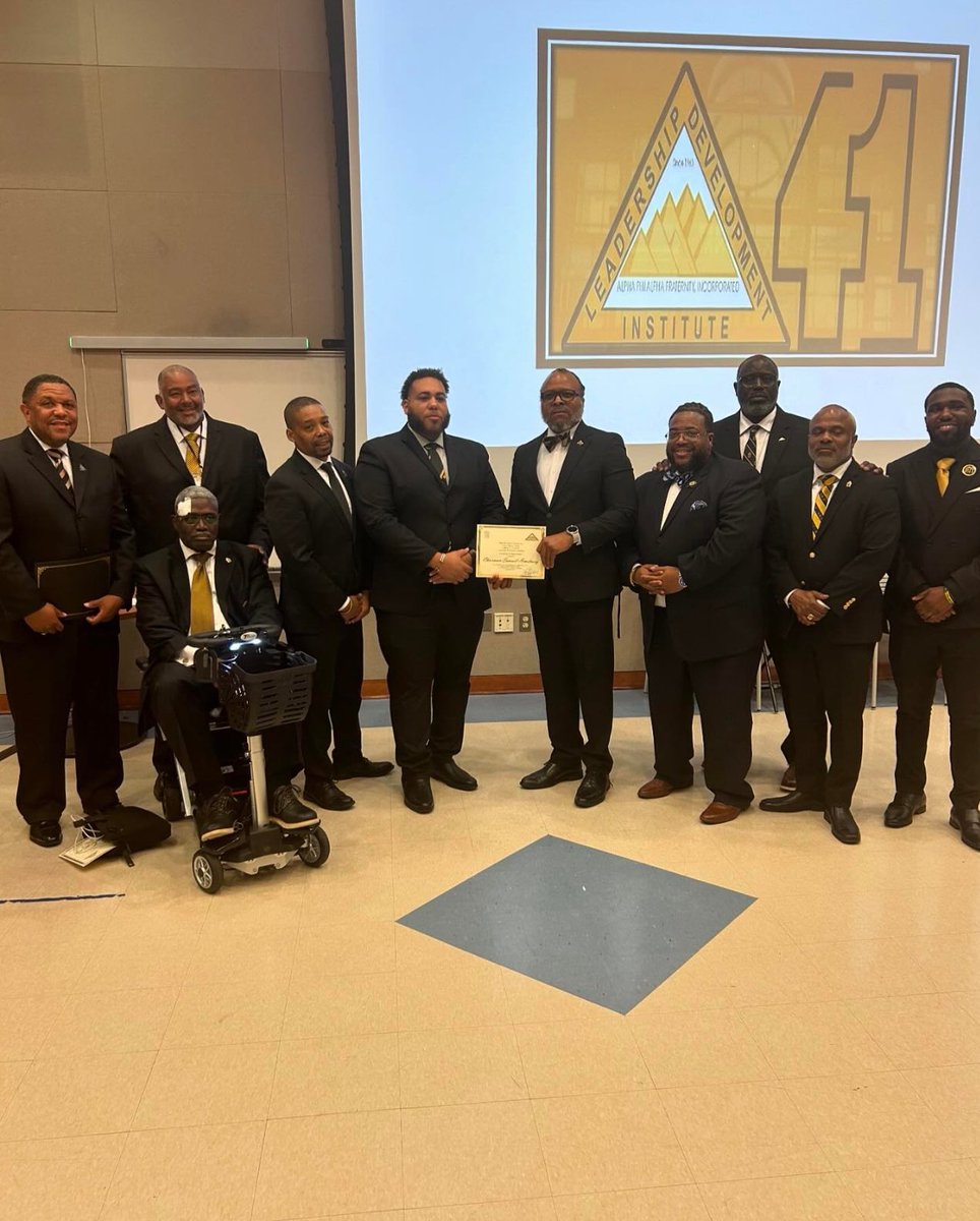 dr_diron's tweet photo. Under the leadership @SIArmstrong06 
Alpha East  Anthony L. Cheatham Leadership Development Institute (South)was a huge success! A positive action four days of mentoring Alpha Ambassadors and bonding with my Good Brothers! Great job Team! 
 #GoodBrothers #LDI @apa1906NETwork https://t.co/qIaKvbewIi