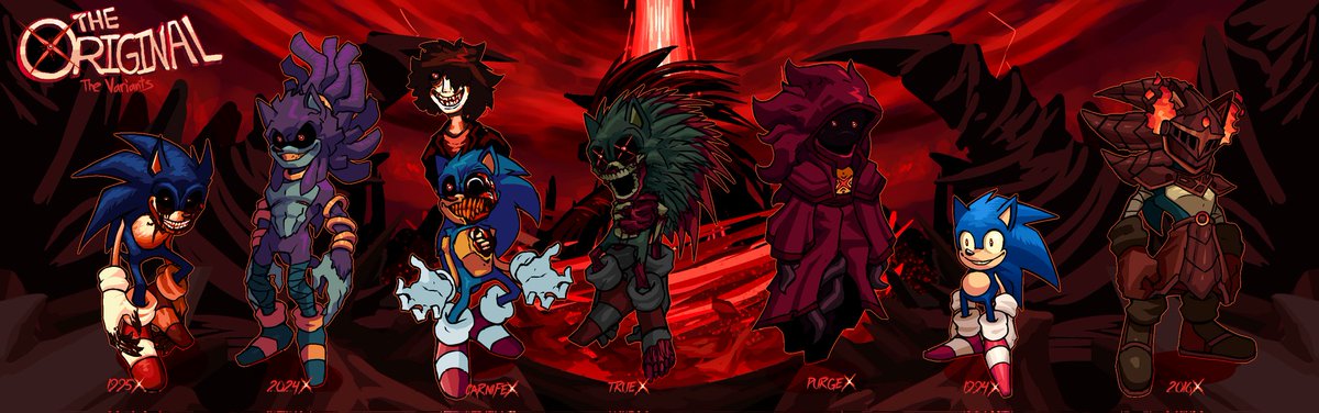 sir_lies's tweet photo. Ladies and Gentlemen,
His army will rise and grow in numbers...

‼️ Behold the Variants Of The Original ‼️

#execommunity #sonicexe #sonicexeoc #exeoc #digitalart https://t.co/CKqaQIUf5c