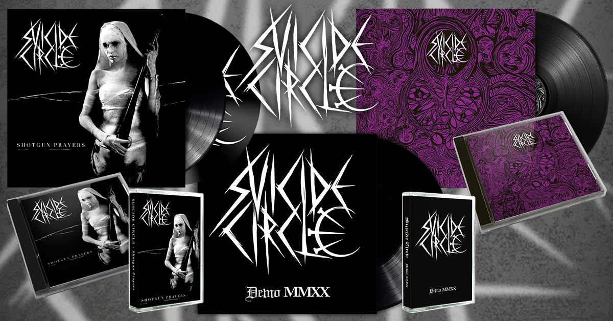 OsmoseProd's tweet photo. Go for SUICIDE CIRCLE on Osmose Productions!
🛒 https://t.co/otaIdi4Fhm
"Demo MMXX" 10"EP/MC
"Shotgun Prayers" LP/CD/MC/TS
"Bukkake Of Souls" LP/CD
#suicidecircle #mutiilation #meyhnach #frenchblackmetal #osmoseproductions https://t.co/7vfzVTAr6B