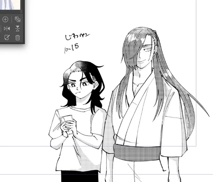 そんじゃ見てもらうか……今描いてる…青江ちゃんを……ッ❣️審神者おるで‼️✋ 