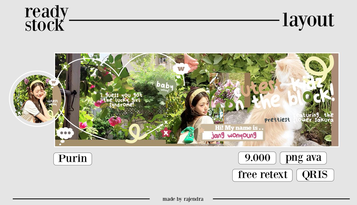 cwanhee's tweet image. help repost ya, makasih! #zonauang #zonaba

hai! saya ada layout Rei dan Wonyoung ready stock terbaru, bisa langsung ditake di DM yaa. harganya sudah termasuk retext. 

yuk, jajan&amp;lt;3