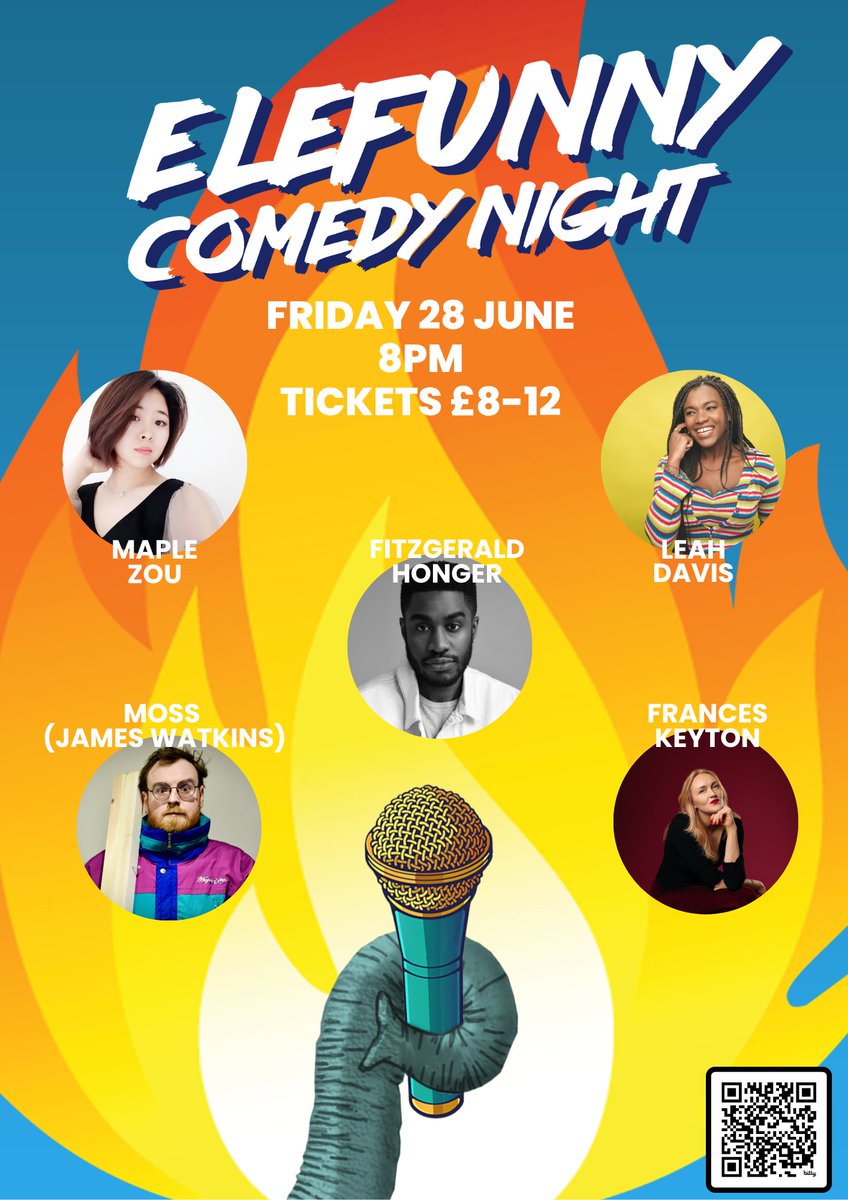 Worried about feeling the blues with no Football on Friday 🥲 Well don't worry <a href="/BETCamberwell/">Blue Elephant Theatre</a> has you covered, Elefunny 28th 8pm. Come wash those sorrows away with some Top Tier #Comedy in the heart of South London 

<a href="/se5/">Camberwell SE5</a> <a href="/TheatrePeckham/">Theatre Peckham</a> <a href="/SouthwarkEvents/">Southwark Presents</a>

blueelephanttheatre.co.uk/elefunny-comed…