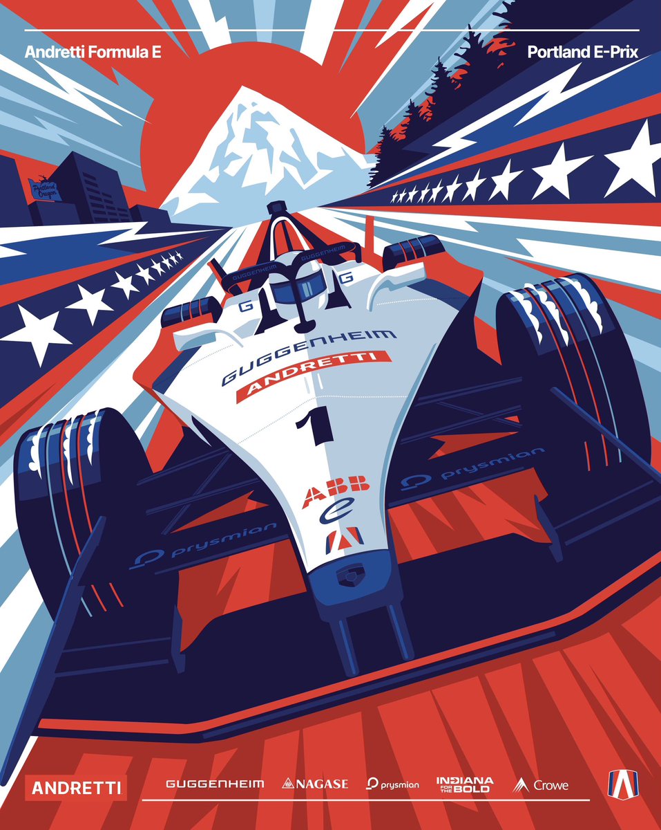 WE'RE COMIN' HOME! 🇺🇸🫡

It's finally time to race on home soil again this weekend at the #PortlandEPrix double-header! 

For this special poster we are proud to have worked with Portland-based designer and motorsport super fan Dan Stiles 👏😍