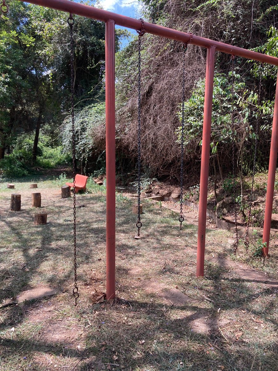 TheOutdoorPLay's tweet photo. In 2022, we restored the broken swings at the City Park. A 102 year old park at the heart of Nairobi.🌳✨ This was the situation it was in 1/1 https://t.co/xcILSw3Qj1