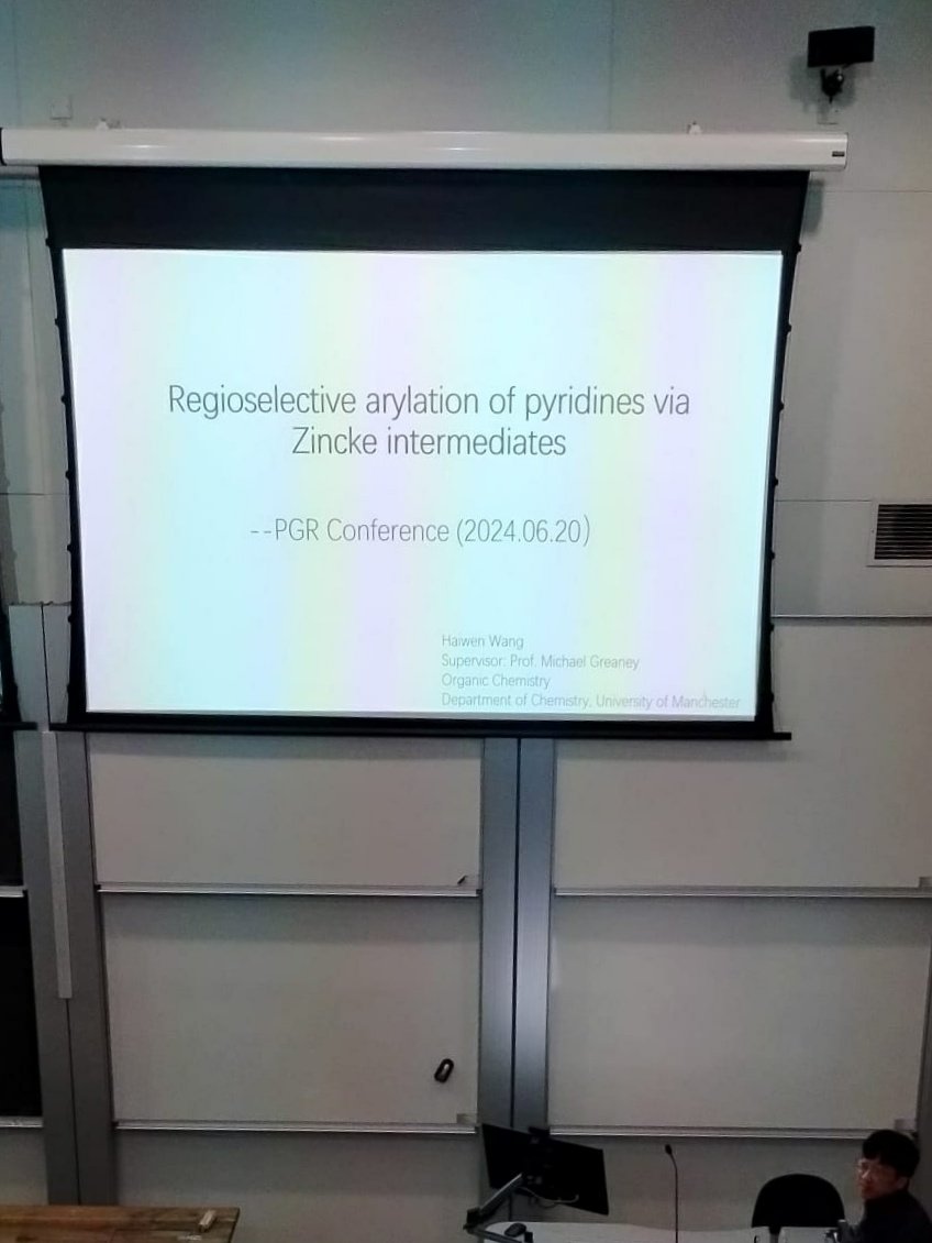 greaneygroup's tweet image. We had a great time at the annual Manchester PGR conference last week, congrats to Alfie, Haiwen and Nourah for giving some great talks, and to Jack for his poster. Thanks to all the organisers for putting on a great event!
