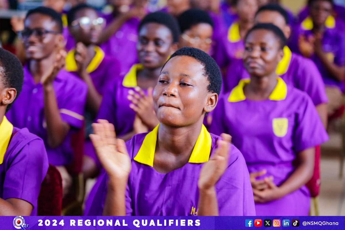 NSMQGhana's tweet image. CENTRAL

End of Round 2

Aggrey Memorial Zion SHS: 42pts
Mando SHTS: 14pts
Komenda SHTS: 05pts

Speeeeeed...A.M.E. Zion SHS just demonstrated that!🔥

#NSMQRegionals #NSMQ2024 #Primetime