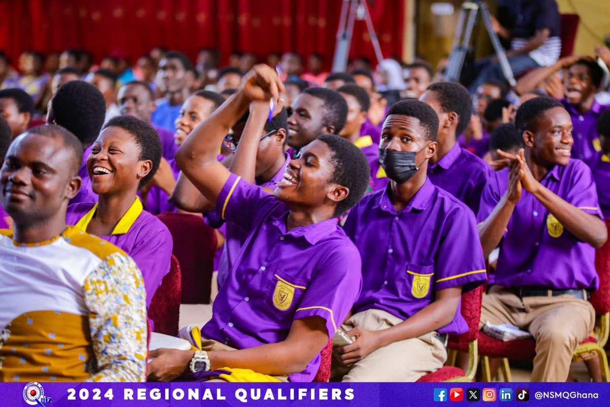 NSMQGhana's tweet image. CENTRAL

End of Round 2

Aggrey Memorial Zion SHS: 42pts
Mando SHTS: 14pts
Komenda SHTS: 05pts

Speeeeeed...A.M.E. Zion SHS just demonstrated that!🔥

#NSMQRegionals #NSMQ2024 #Primetime