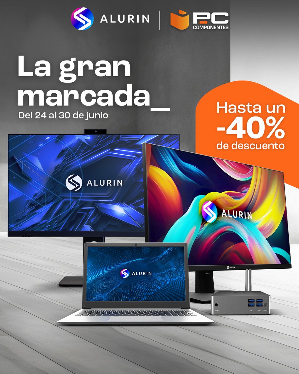 ⚠️⚠️⚠️

Aprovecha los descuentos en los equipos Alurin en  𝐋𝐚 𝐆𝐫𝐚𝐧 𝐌𝐚𝐫𝐜𝐚𝐝𝐚 de <a href="/pccomponentes/">PcComponentes</a>

➡️ bit.ly/LaGranMarcadaA…