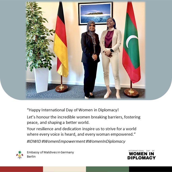MDVinGermany's tweet photo. #IDWID #WomenEmpowerment #WomenInDiplomacy https://t.co/fdFiSD3TwR