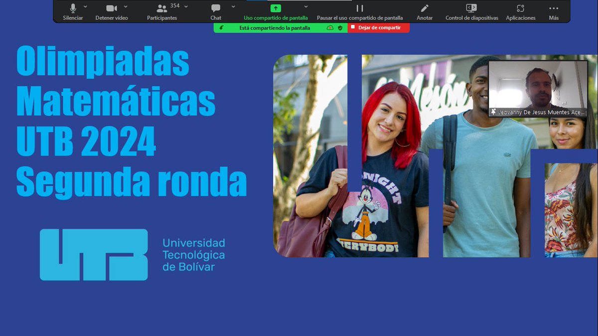 🚨🚨🚨 Ya vamos por la segunda ronda de las Olimpiadas Matemáticas <a href="/utboficial/">UTB Oficial</a> <a href="/CBAS_UTB/">Facultad Ciencias Básicas UTB</a>  Pronto conoceremos a los clasificados a la tercera ronda ✊🏼✊🏼✊🏼