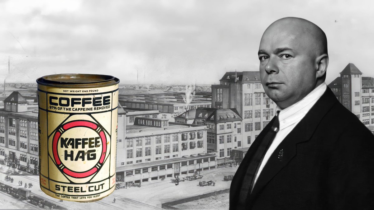 En 1903, Ludwig Roselius recibía en el puerto de Bremen un cargamento de café dañado por el agua del mar. A pesar de todo decidió comercializarlo, pero sus clientes se quejaron de que a su café le faltaba algo. Acababa de crear el café descafeinado. Tira del hilo 🧵👇🏽👇🏽👇🏽