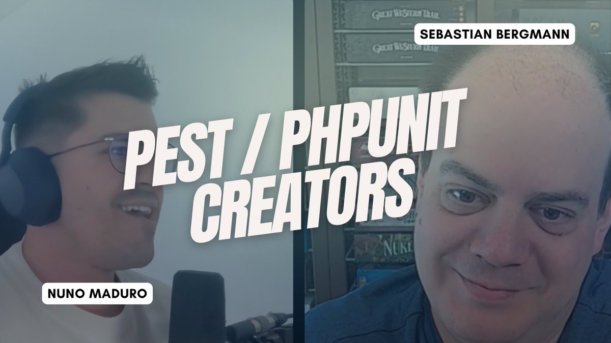 enunomaduro's tweet photo. Last week, I had a chat with Sebastian Bergmann, the creator of PHPUnit. We talked about the history of PHPUnit, his thoughts on Pest PHP, and more.
https://t.co/CChy1l4ZuJ https://t.co/nDHnKEFdkj