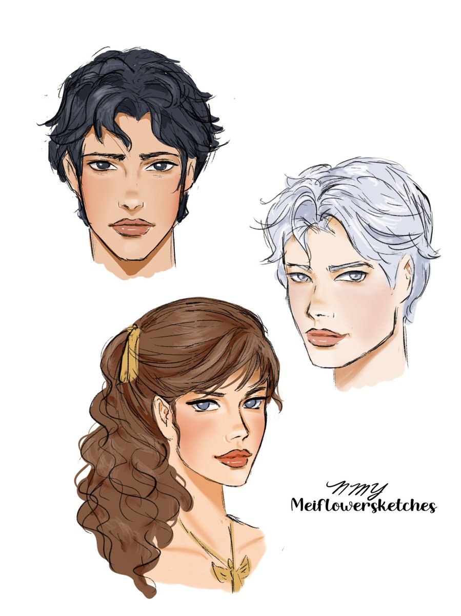 naimeiy's tweet photo. Will Herondale. Jem Carstairs. Tessa Gray. #clockworkangel #skeb #wip https://t.co/hwzFKZmGEb