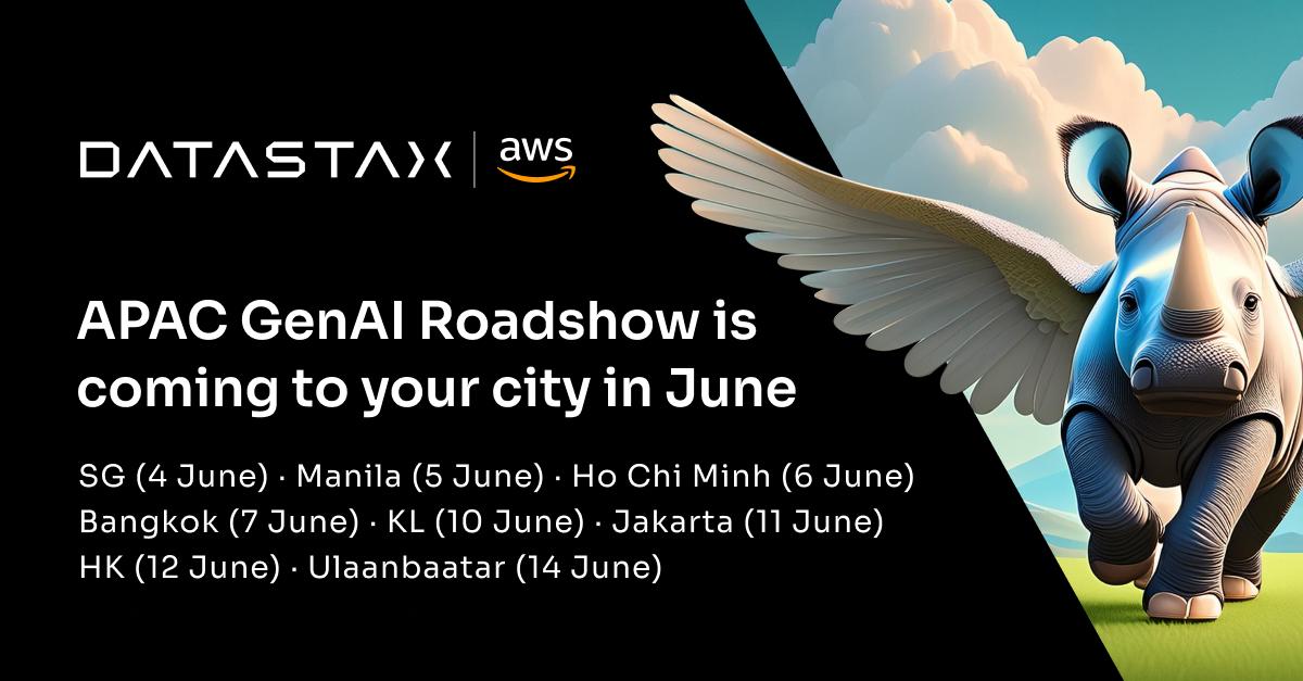javaamtho's tweet image. 📅 The APAC GenAI Roadshow is in Jakarta on June 11th!
Learn to build Generative AI apps with DataStax Langflow & Astra DB. Deliver full AI apps into production — fast! 🚀
ow.ly/MlLA50So8Ht
