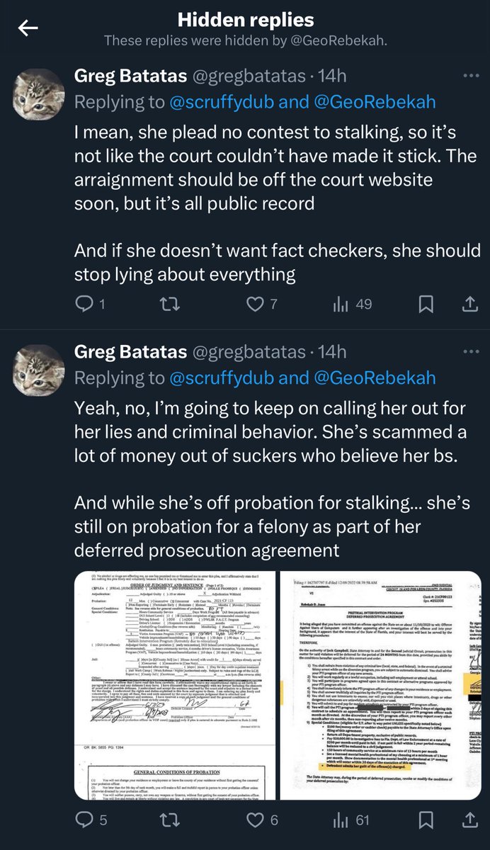 gregbatatas's tweet photo. You can tell someone is definitely, totally, for sure, absolutely telling the truth when they hide replies with receipts https://t.co/IRa0Mn3C3O