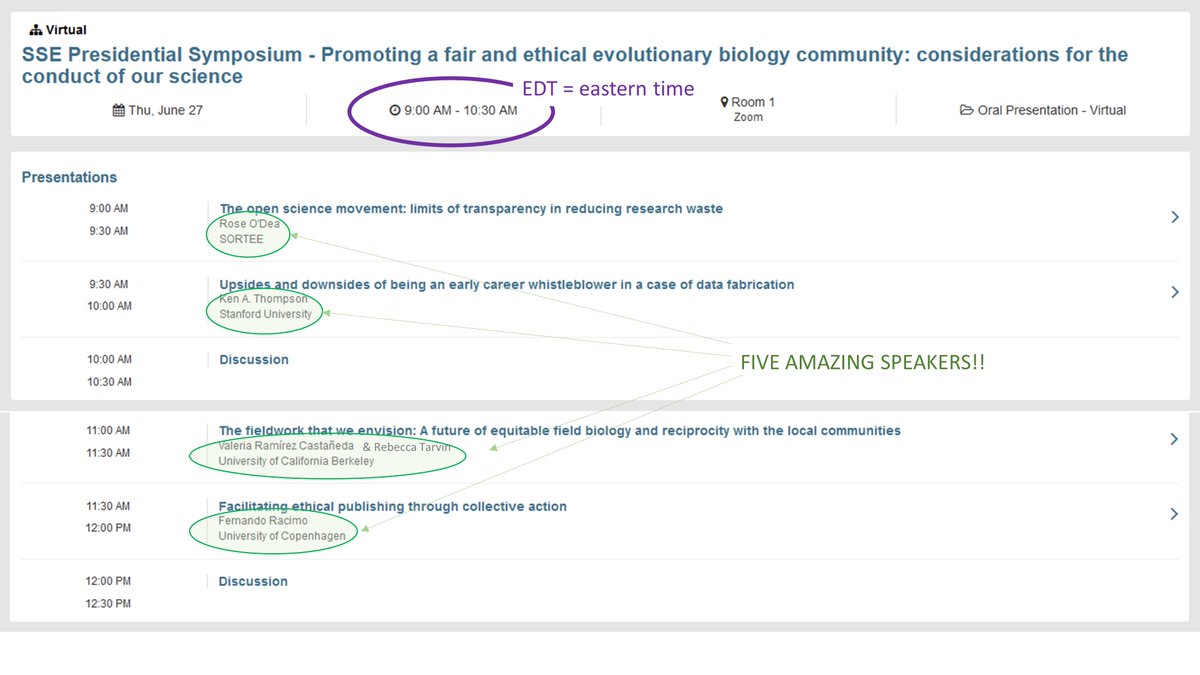 Back after 1year, to share my excitement about the <a href="/sse_evolution/">SSE</a> Presidential Symposium I’m hosting this Thursday during the virtual Evolution meeting! We will discuss open science, whistle-blowers, equitable fieldwork &amp; ethical publishing. Register here: evolutionmeetings.org