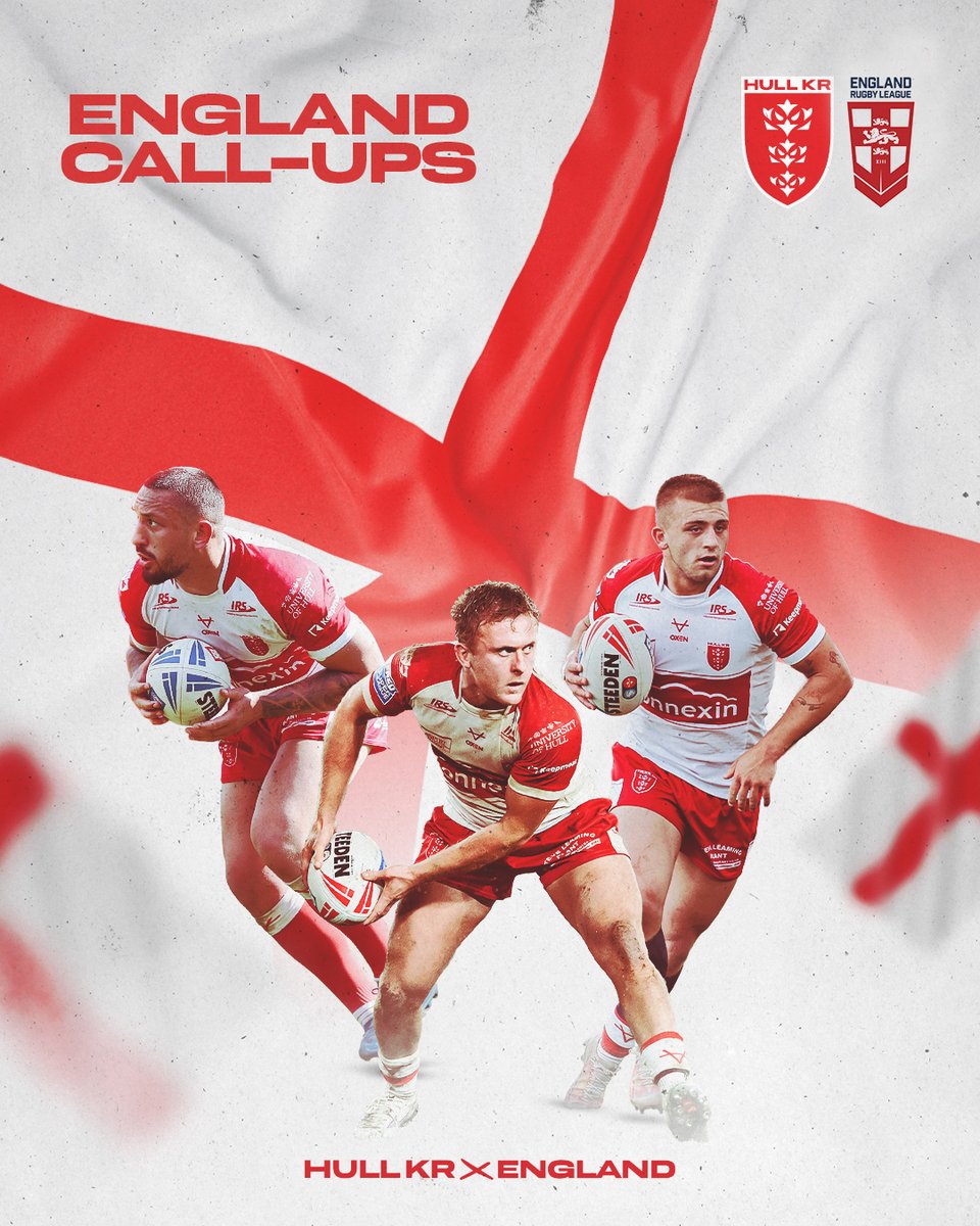 hullkrofficial's tweet photo. Hull KR are delighted to announce Mikey Lewis, Jez Litten and Elliot Minchella have been selected in @England_RL's 20-man squad for this Saturday's test against France! 🦁🏴󠁧󠁢󠁥󠁮󠁧󠁿

Read more 👉 https://t.co/IexcVLllQd

#UpTheRobins🔴⚪️ https://t.co/xWiLdymFX5