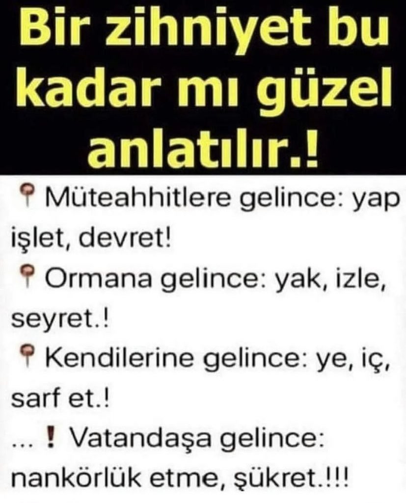 İşte biz de tam bu yüzden diyoruz ki.! 
#ivediseçimşart 
Bıçak kemiği deldi geçti