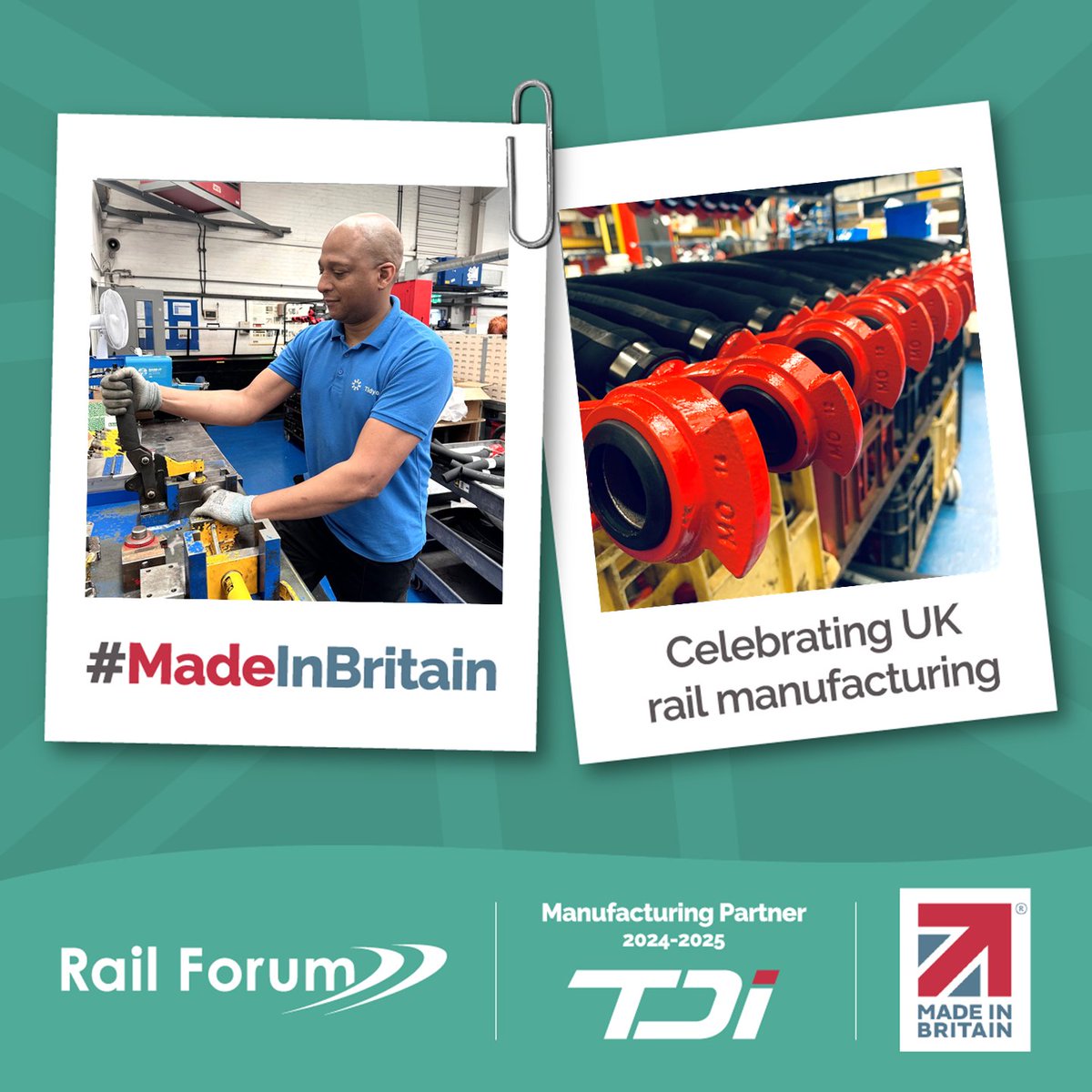 TidycoLtd's tweet photo. We are taking part in the Rail Forum campaign celebrating rail manufacturing in the UK.
Tidyco produces hose assemblies right at the heart of the UK in Derby. Pictured is loyal Tidyco employee, Vaz McDonald.
#Tidyco #Derby #RFMember #UKRail #MadeInBritain @railforum_uk https://t.co/wONlDlV1PN