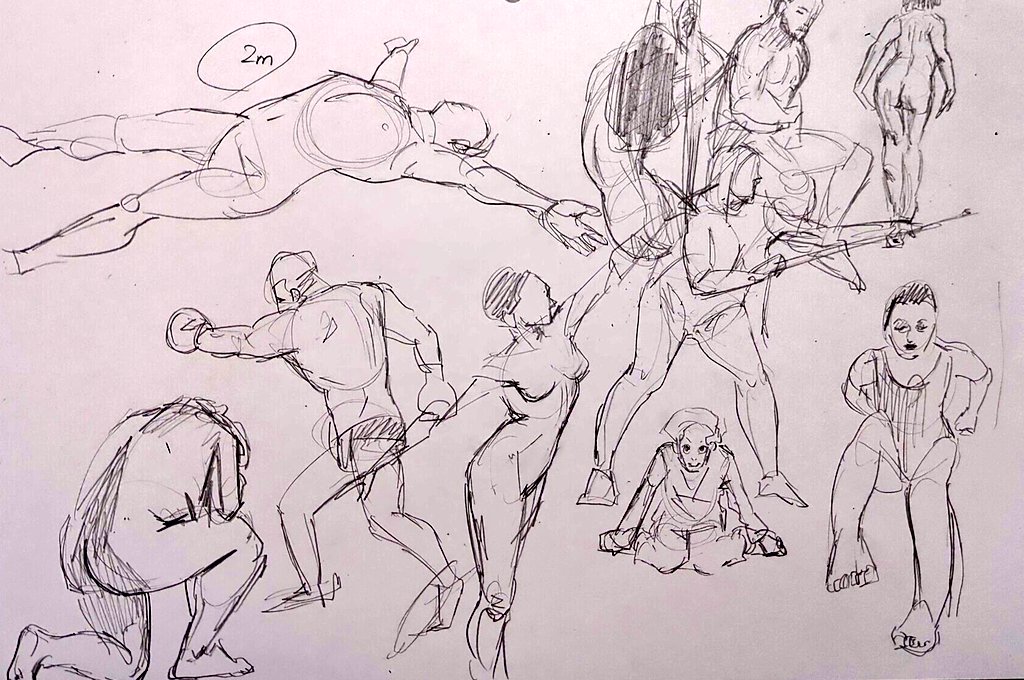 four_a_two_i's tweet photo. クロッキー 6/24 #croquis https://t.co/PkAsf0Xl2F