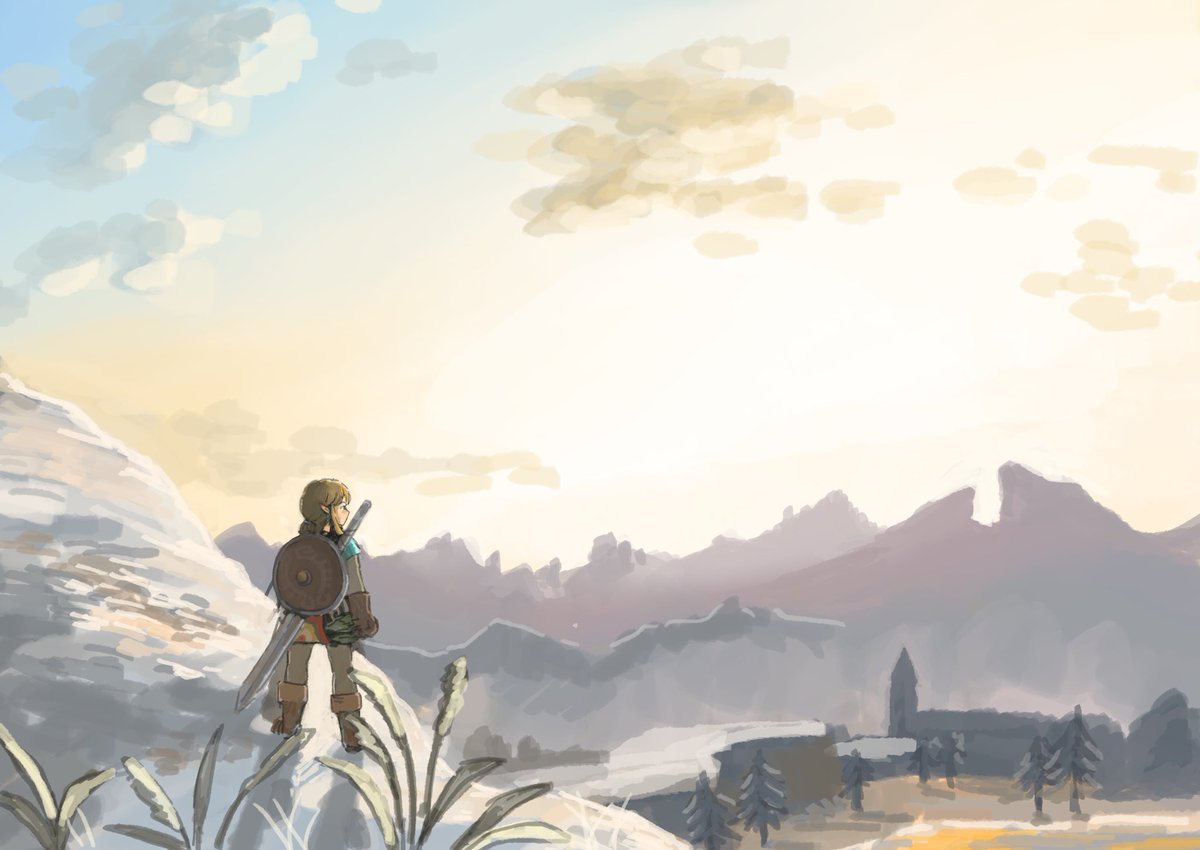 リンク(ゼルダの伝説) 「」|空のイラスト