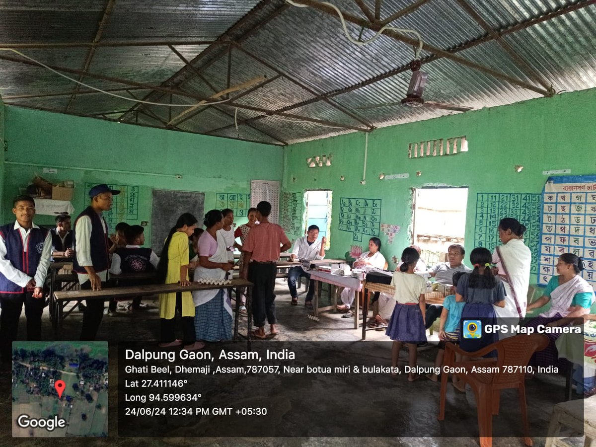 dcc_nss's tweet photo. Day 5 :-  7Days Special Camp. DCC NSS Unit organized Medical check up and health Awareness Camp at adopted village Gergery, Dhemaji Assam.
@NSSCellDU @nss_rdguwahati @_NSSIndia @CMOfficeAssam @ranojpeguassam @CMOfficeAssam  @ianuragthakur @AierJangjilong @YASMinistry https://t.co/Lb2m8fjp2R