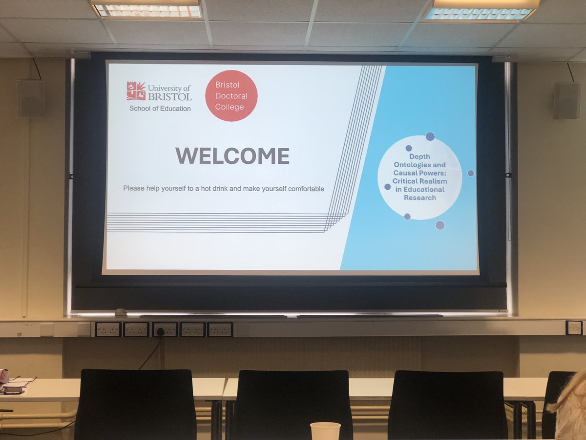 Attending a Critical Realism conference at Bristol University - some insightful presentations and lots of food for thought! #EdD #research