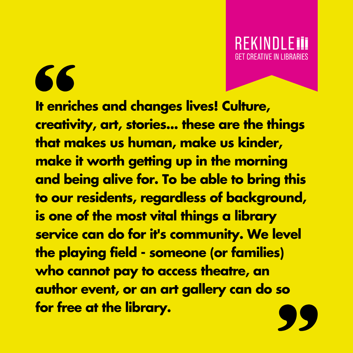 CreativArtsEast's tweet photo. 📚 It’s #LibrariesChangeLives Week!
We're thrilled to share encouraging statistics from the first year of #RekindleLibraries, a nationally significant project dedicated to placing libraries at the heart of creative and cultural experiences in rural and underserved communities. https://t.co/vJkHLEOdkH