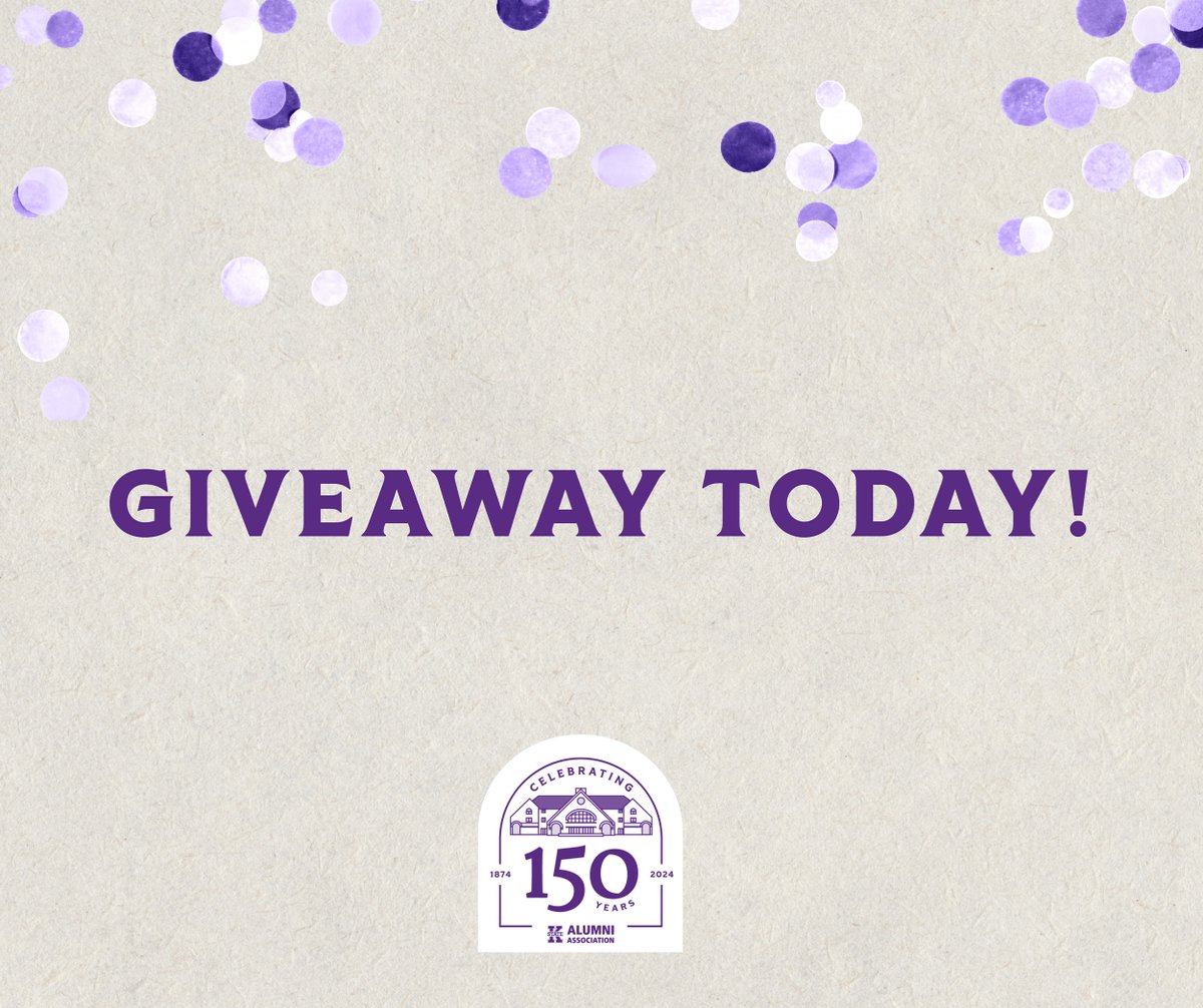 Today we're giving away a lifetime membership in celebration of our 150th Anniversary. Go to <a href="/kstatealumni/">K-State Alumni Association</a> on Instagram to enter. We'll announce the winner at 3 p.m. CT today.