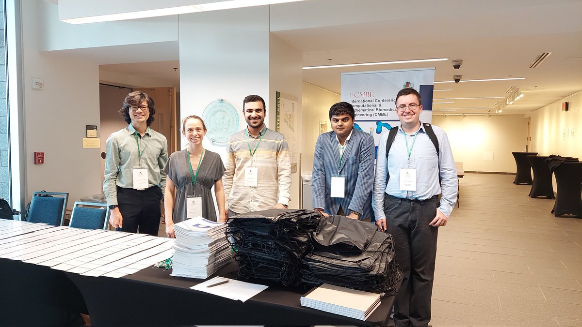 We are ready... Registration starts at 07:45. Our volunteers are ready to welcome you to #CMBE24. #Biomedical #conference #GMU #Swansea #AI #DigitalTwins