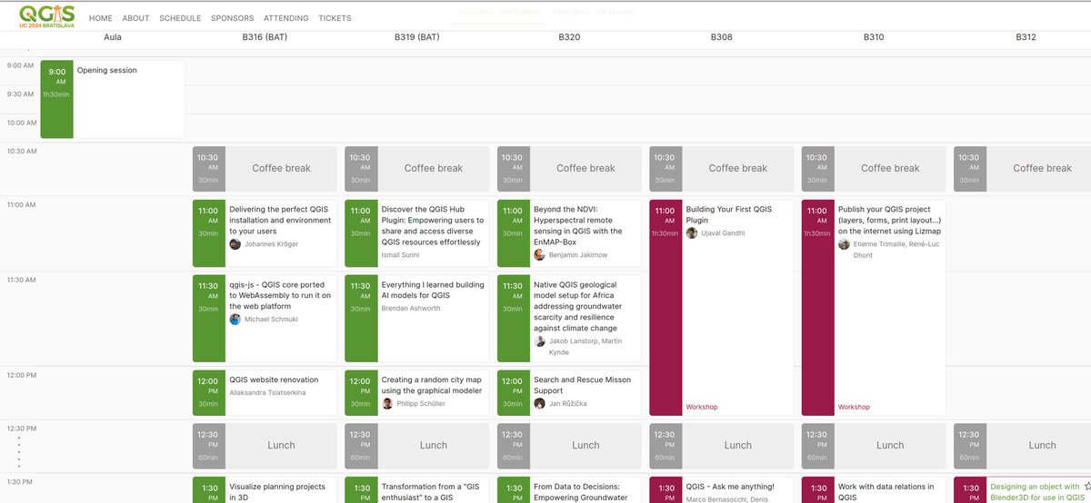 Ready, set, SCHEDULE! 💪 Highlight your favorite presentations at the @QGIS User Conference in Bratislava!

uc2024.qgis.sk/schedule/detai…