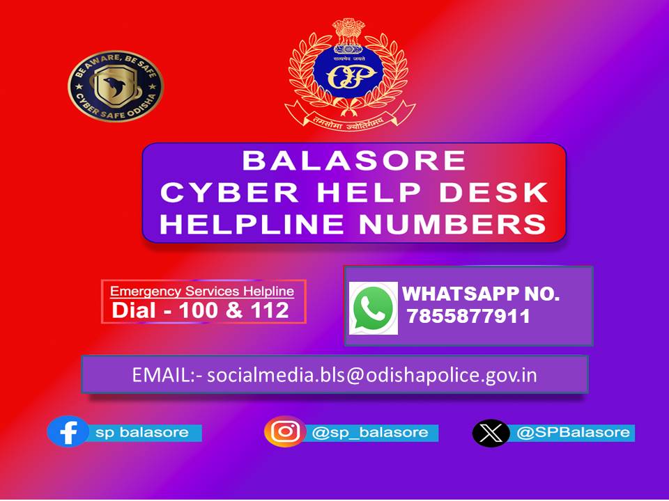 Let’s all work together towards bringing back peace to our beloved Balasore. Sharing of incendiary messages, fake information, mis-information with mala fide interest is an offence. Please share any such information with us on our WhatsApp &amp; other handles for further legal action