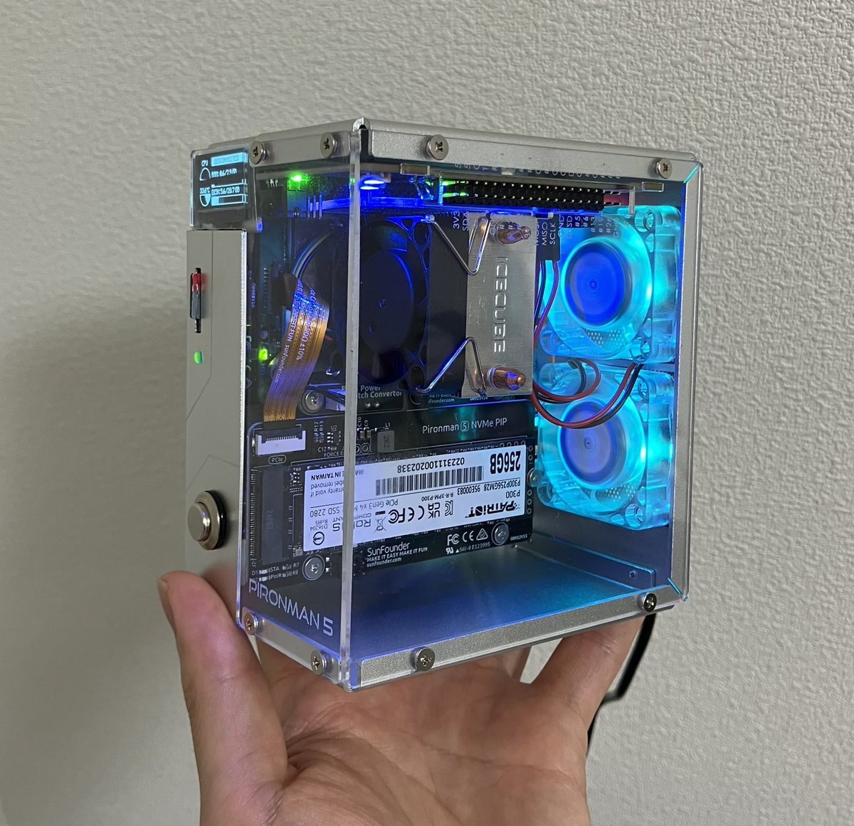 ラズパイ5をミニPC化するケース「PIRONMAN5」の詳細をブログ記事に