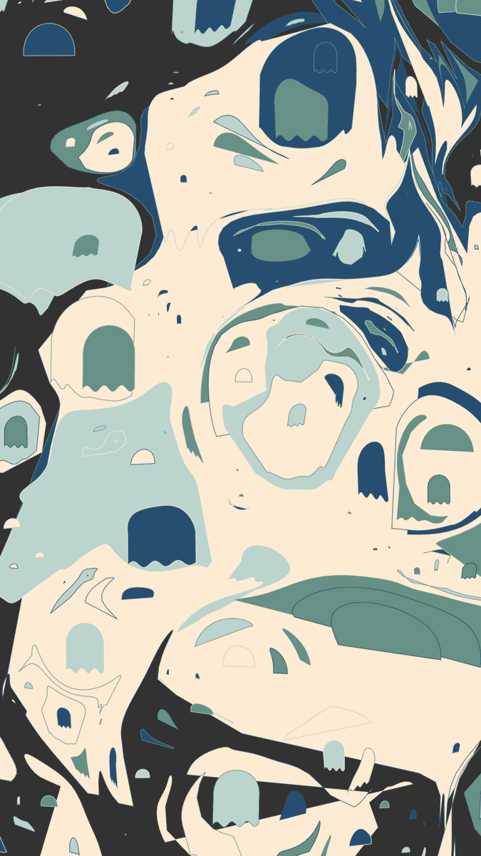 senbaku's tweet photo. おばけ👻マーブリング！
#p5js #dailycoding #creativecoding #generativeart #codingtrain https://t.co/BicfLYa8MI
