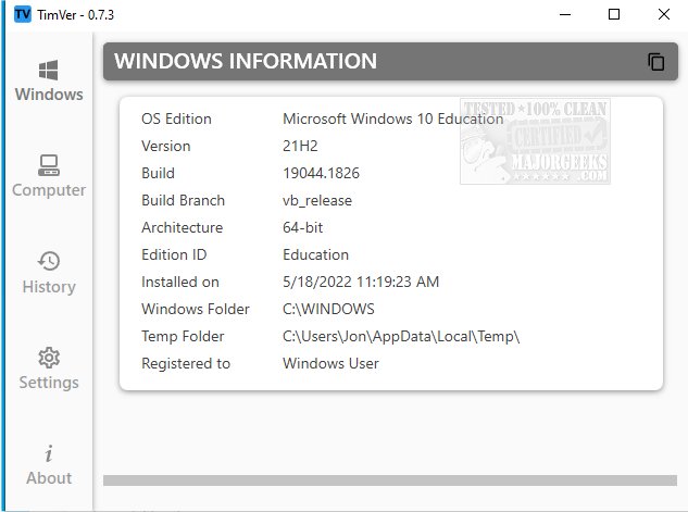 majorgeeks's tweet image. TimVer offers comprehensive information about the Windows version installed on your system.
majorgeeks.com/files/details/… #opensource #systemInfo