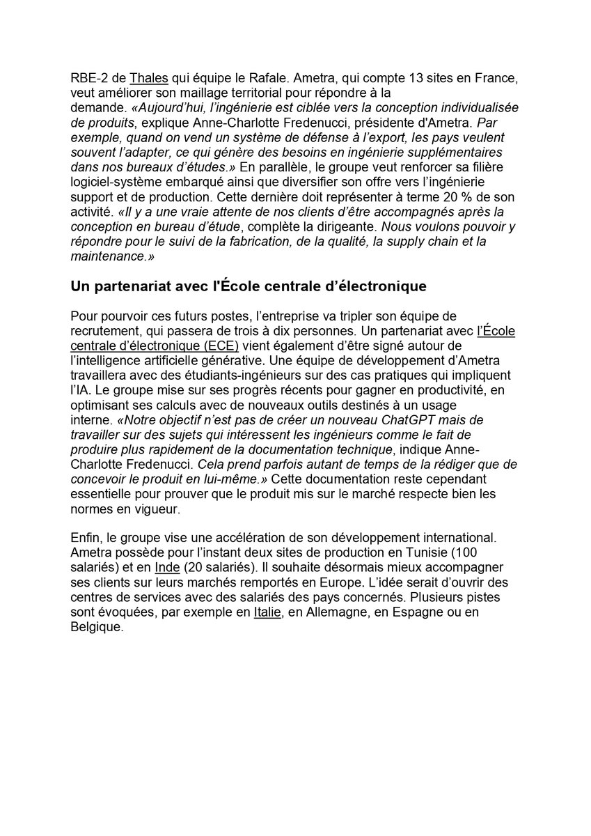 Merci à l'<a href="/usinenouvelle/">L'Usine Nouvelle</a> pour son article sur <a href="/AMETRAInge/">Ametra Engineering</a> ✨ 

Nous sommes ravis de partager les derniers développements et les perspectives ambitieuses d'Ametra Engineering, un acteur clé dans l'ingénierie industrielle et l'intégration de systèmes électriques ou électroniques.