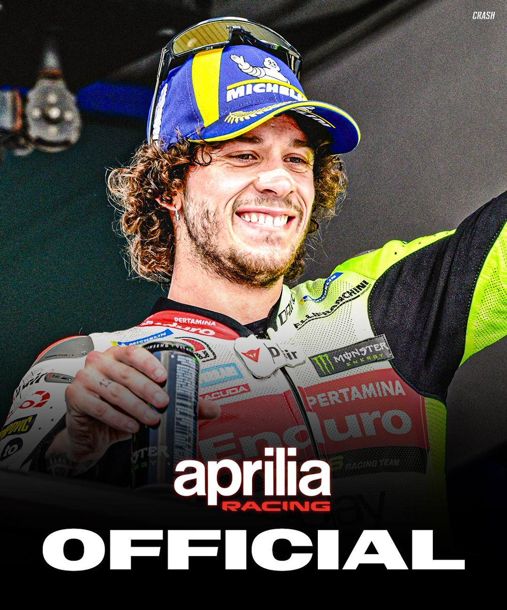 Official 🚨 Marco Bezzecchi will ride for the Factory Aprilia team in 2025 🇮🇹✍️

#MotoGP