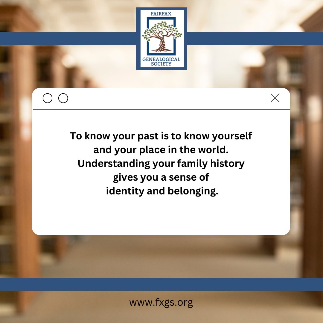 Happy Monday, #genealogy buffs! 🌳 What new branches did you explore in your family tree this weekend? Share your latest finds! #FamilyHistory #MondayMusings #FairfaxGenealogy