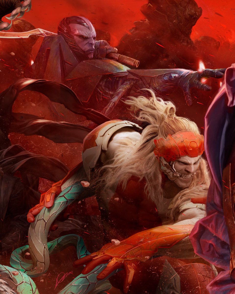 XMen_C_O_T_A's tweet image. When the detail is astounding, this is how it looks - Part of 4 piece project of x-villains by #alexanderlozano

#omegared #apocalypse #xmen