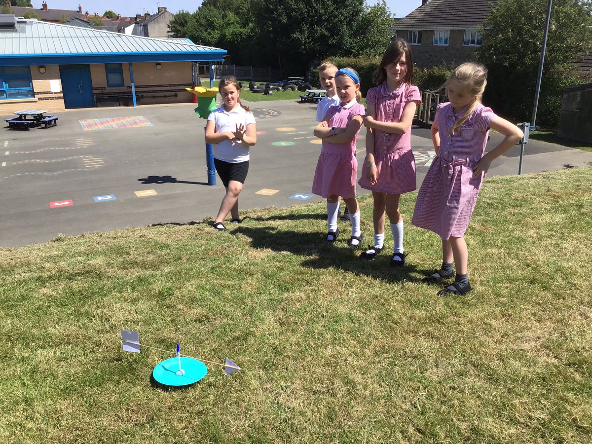 TheEllisY2's tweet photo. We loved making weather vanes on Friday and enjoyed testing them out on the school field! #theellisscience https://t.co/2OJgde8uOI