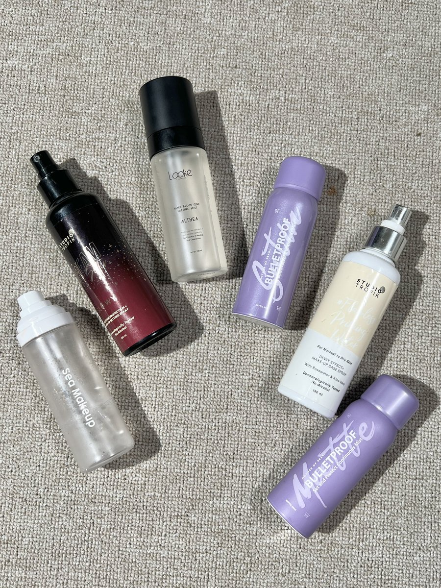 hal yang wajib di punya oily skin ✨SETTING SPRAY✨

selain skin prep, pake setting spray yang tepat juga bisa ngebantu makeup TAHAN LAMA dan anti geserrr. satusatu aku bahas dikit dibawah yaa⤵️