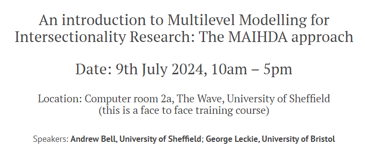 Last call for this training event I'm running (in person in Sheffield) in a couple of weeks:
intersectionalhealth.org/an-introductio…