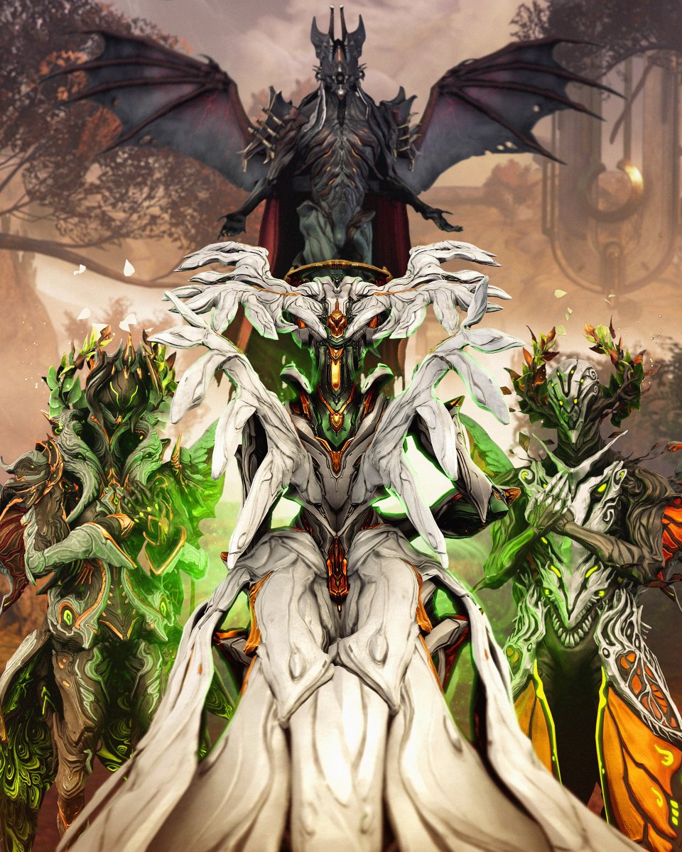 Life and Death #Warframe #WarframeCaptura #FashionFrame #Jade #Titania  #Oberon #Nekros, image size:960x1200