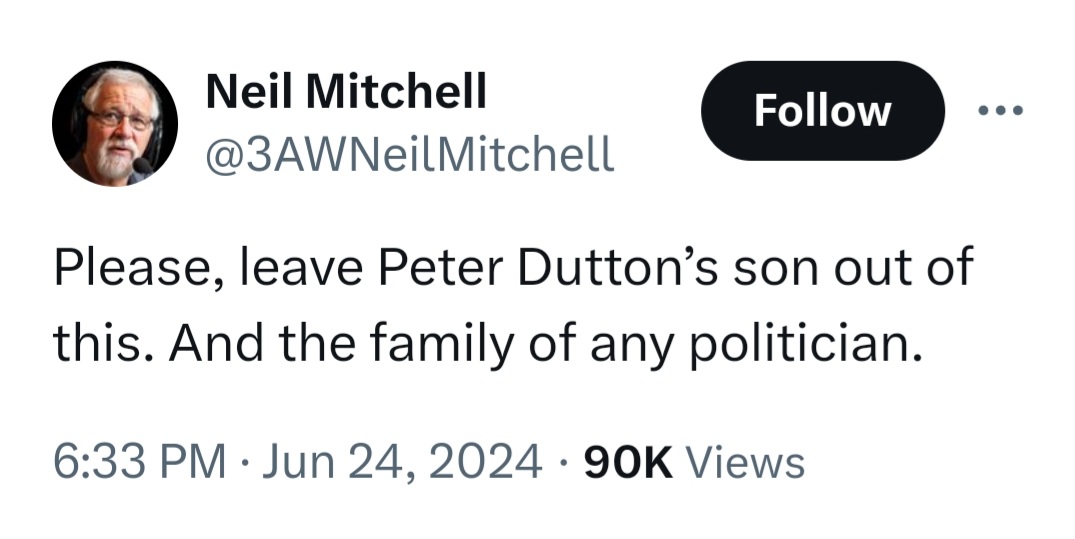Peter Murphy (@peterwmurphy1) on Twitter photo THIS 👇 from the same Neil Mitchell who attacked Cath Andrews (wife of Dan Andrews) AND attacked the son of PM Anthony Albanese for being a member of the Qantas Chairman's Lounge that he was also a member! The rank hypocrisy of Mitchell is obscene. #auspol THIS 👇 from the same Neil Mitchell who attacked Cath Andrews (wife of Dan Andrews) AND attacked the son of PM Anthony Albanese for being a member of the Qantas Chairman's Lounge that he was also a member! The rank hypocrisy of Mitchell is obscene. #auspol