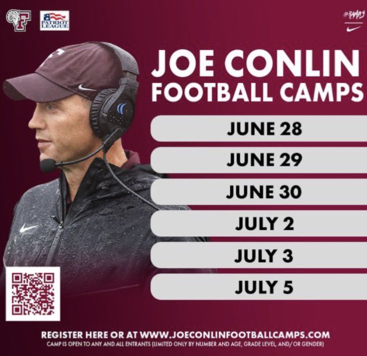 cameron_cobb3's tweet photo. Thanks for the camp invite! @Coach_Conlin @FORDHAMFOOTBALL @BHSAth1etics @BlacksburgFB @HighSchoolBlitz https://t.co/v9DqWOgB02