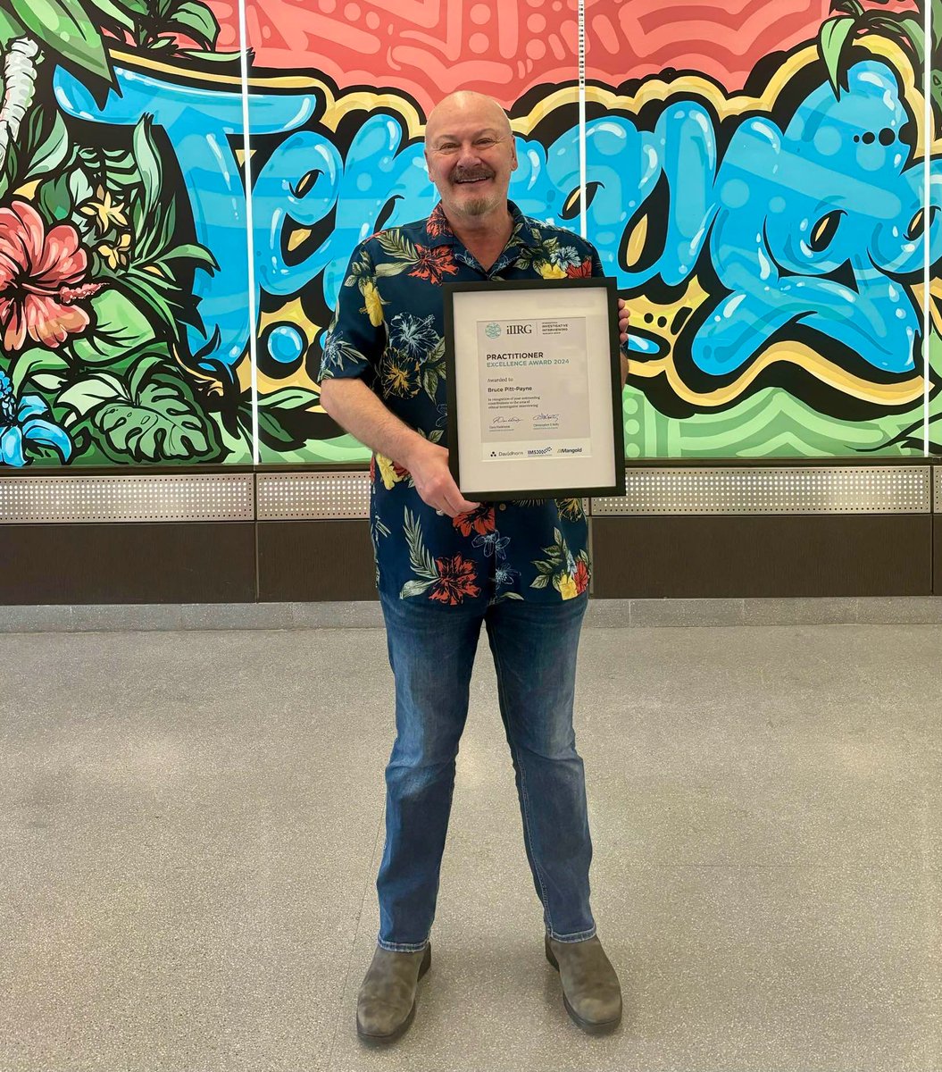 We are pleased to be celebrating Bruce Pitt-Payne, awarded the 2024 Practitioner Excellence Award at #iIIRG2024 for his outstanding dedication to practice and innovation in investigative interviewing. 

Congratulations, Bruce! 👏

iiirg.org/iiirg-awards/