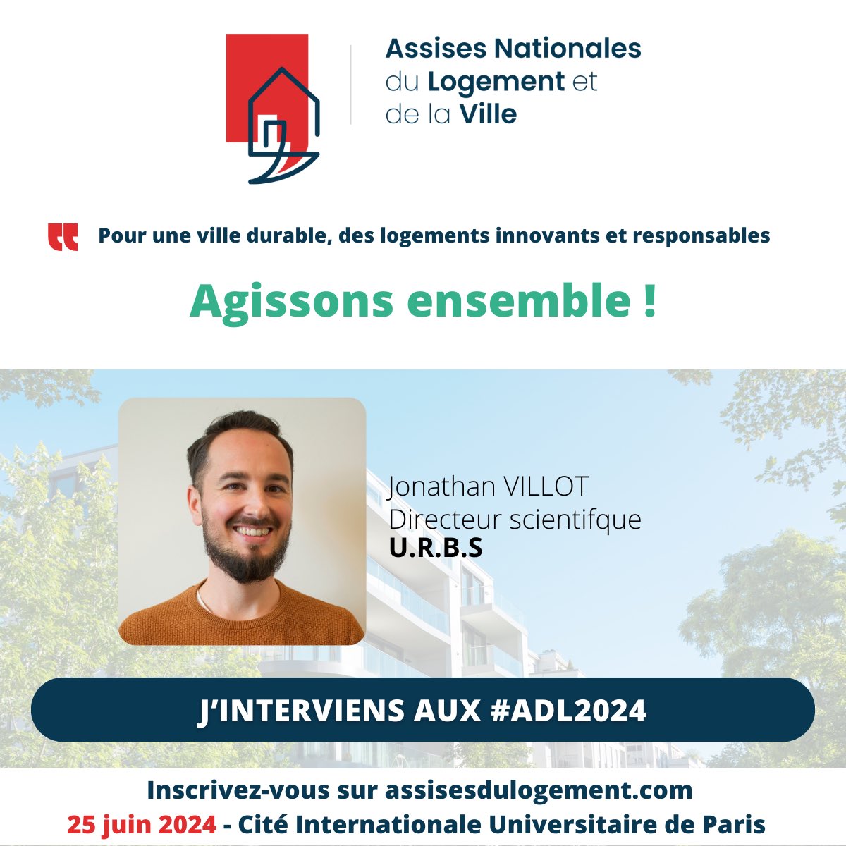 #SaveTheDate J- 1️⃣ pour les Assises Nationales du #Logement et de la #Ville

Notre Directeur Scientifique @jonathan_villot interviendra ce mardi 25 juin sur le thème : Observer et lutter, par les #données et le #numérique, contre l’attrition des logements permanents

#ADL2024