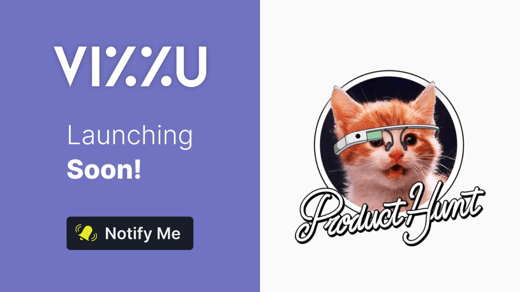 VizzuHQ's tweet image. Launch Countdown: 3 days left

Mark your calendar on June 27. Or even better, get notified by #ProductHunt so you’ll be among the first to try #Vizzu! 🏁🚀