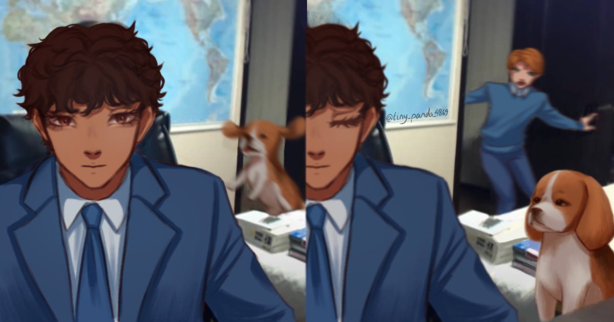 david just wanted his other dad’s attention