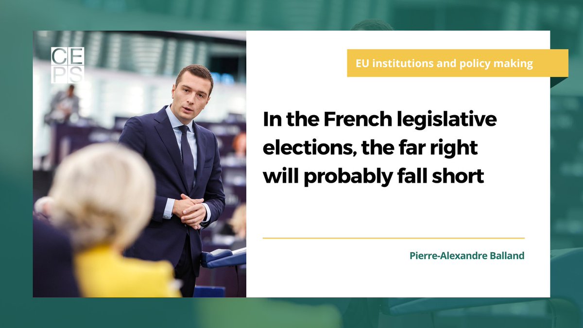 🇫🇷  Will a far-right government lead one of the EU’s largest members by the Paris Olympics? #Macron’s decision to call new legislative elections has been described as bold, reckless, and desperate. In truth, it’s a calculated risk with potentially higher rewards than inaction.